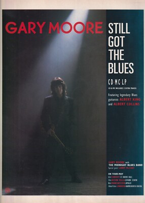 Gary Moore - Still Got The Blues - Mini Poster/Original Magazine Clipping