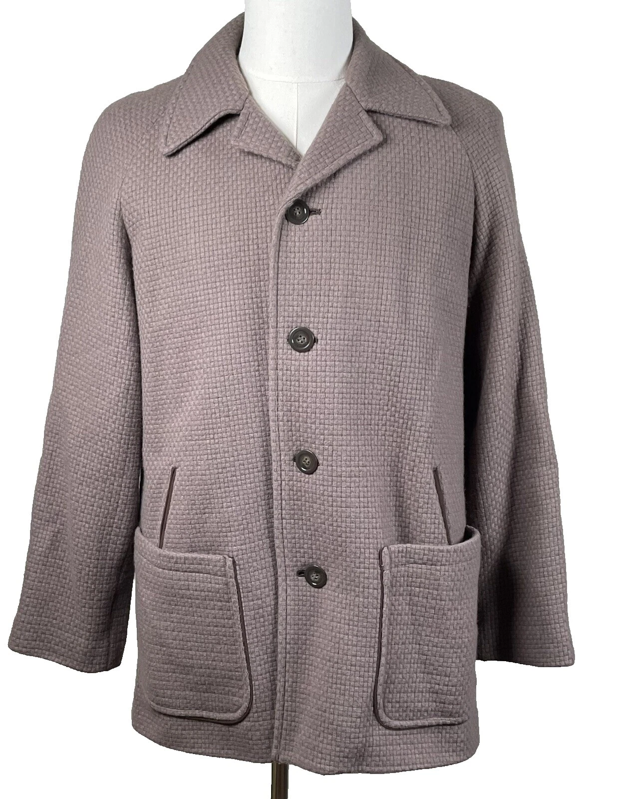 Mod/Gogo Mezcla de lana abrigo abrigos y chaquetas Vintage de 1960s para Hombre