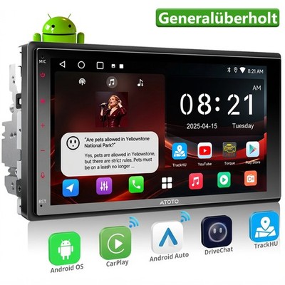 ATOTO A5L 7 Zoll Autoradio Doppel DIN GPS CarPlay Android Auto Mirror Link LRV