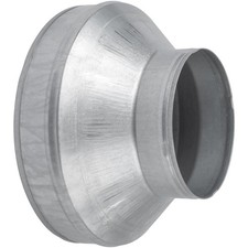 10" to 6" Duct Pipe Adapter - Galvanized Steel HVAC Reducer for Ventilation, Hea