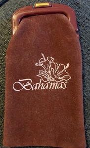 Vintage Bahamas Eye Glass Pouch Hong Kong