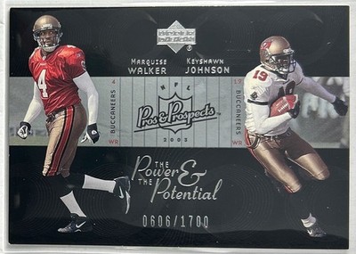 2003 Pros & Prospects #PP25 Walker/Johnson The Power and Potential SN0606/1700