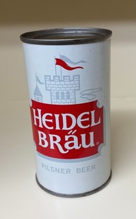 Heidel Brau Beer Flat Top Can Heidel Brau Brewing La Crosse WI 1960's/70's