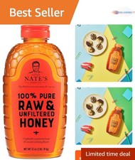 Honey Pure Raw Unfiltered 32oz Squeeze Bottle Natural Sweetener