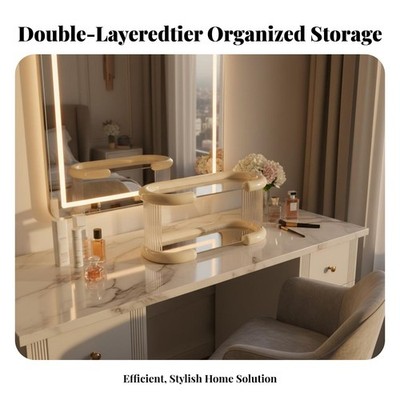 ZweundufigE & R Schminktisch-StändE & R Luxuriöses Design MehrteiligE & R
