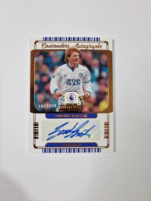 Gordon Strachan /199 Contenders Autographs 2022-23 Panini Chronicles Soccer