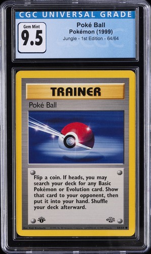 Poké Ball (1st Edition) graded CGC 9.5 for sale on eBay