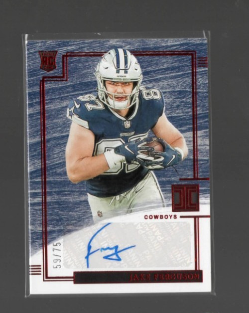 Jake Ferguson Panini Impeccable #171 Autograph Red