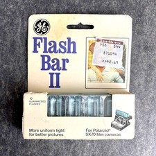 GE Flash Bar II for Polaroid SX-70 film cameras - sealed in package - 1970s