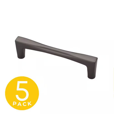 Comet Series 3-3/4 In. (96 Mm) Center-To-Center Modern Matte Grey Cabinet Handle