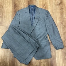 Vitale Barberis Canonico Wool 2 Piece Gray Men's Suit Jacket Pants 41R