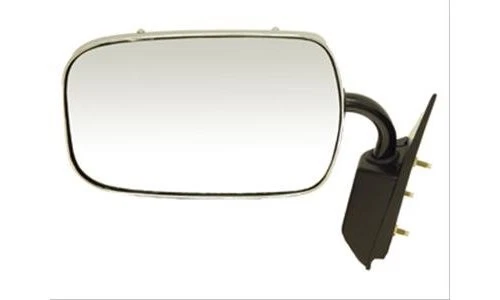 Dorman Side View Mirror Steel Chrome Black Manual Chevy SUV/Pickup Drv Side EA