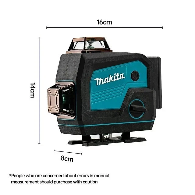 Nível laser verde Makita 16 linhas 4D | Áudio Bluetooth autonivelante linha cruzada T - Imagem 4 de 4