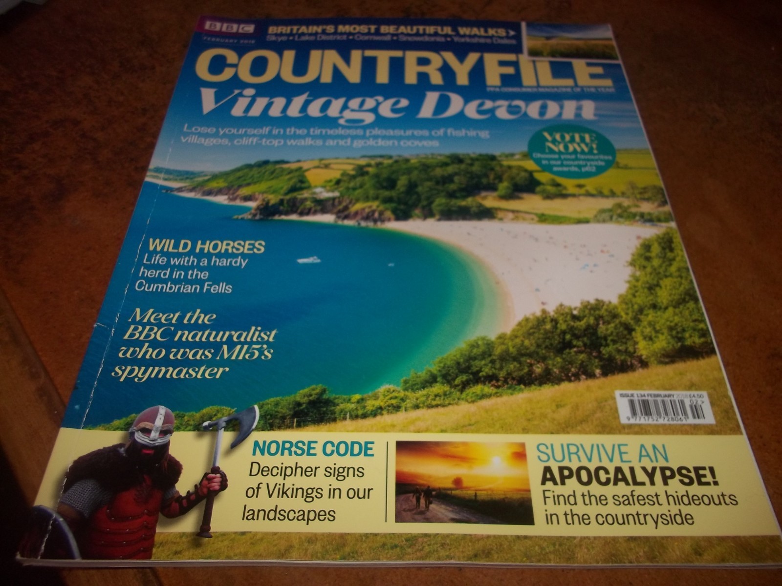 BBC Countryfile Magazine No 134 February 2018 VGC Free Post Vintage Devon