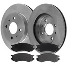 Front Right & Front Left Disc Brake Rotors With Pads For Saturn SC2 02-93