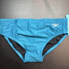 Men  s SPEEDO Swim Briefs Euro Brazilian Size 32 Ocean Depths Eco Endurance