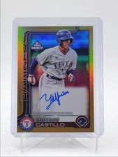 YOLFRAN CASTILLO 2025 TOPPS PRO DEBUT AUTOGRAPH GOLD FOIL AUTO 02/50