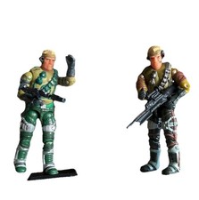 Lot Of Two Vintage G.I. Joe Action Figures Mi...