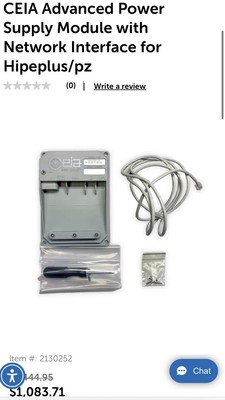 Ceia APSIM-ETH/P Walk Through Metal Detector Power Supply & Interface Module NEW