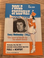 Poole v Newport Speedway Programme 14/05/75