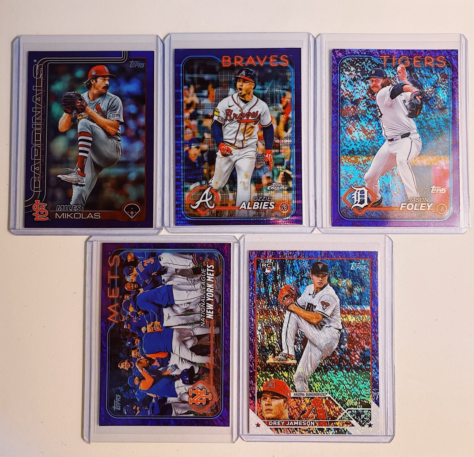 MLB Topps Chrome , Gypsy Queen, Steel 25 Card Numbered Parallel  Lot