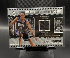 2002-03 Upper Deck Generation REEL TIME Jersey CHRIS WEBBER Sacramento Kings