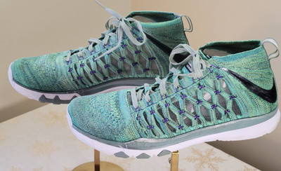 Nike Train Ultrafast Flyknit Green Size US 10 Running Shoe Mesh 843694-300 
