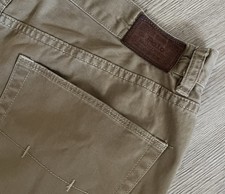 Polo Ralph Lauren 650 Straight Leg Men 35x32 Pant Chino Khaki Cotton Tan Classic