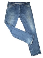 Wrangler Jeans Men's 40x34 Blue Cowboy Cut Distressed 13MWZPW Rodeo Worn Work