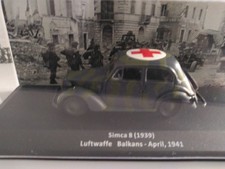 SIMCA 8. LUFTWAFFE.  BALKANS. 1941.    EAGLEMOSS 1/43. BTE.