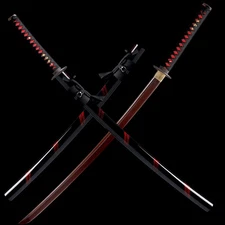 Bloody Damascus Folded Steel Katana Battle Ready Japanese Samurai Dragon Sword
