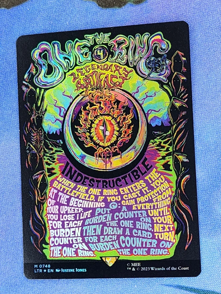 1x FOIL POSTER The One Ring, NM (see photos), LTR, Magic: the Gathering, MtG - Image 2 of 4