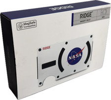 Ridge A0331 Magsafe Wallet NASA White New in Box/Unused 