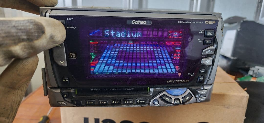 カーオーディオ KENWOOD DPX-770MD Kenwood DPX-770MD 2DIN CD MD Deck Player Working for sale online