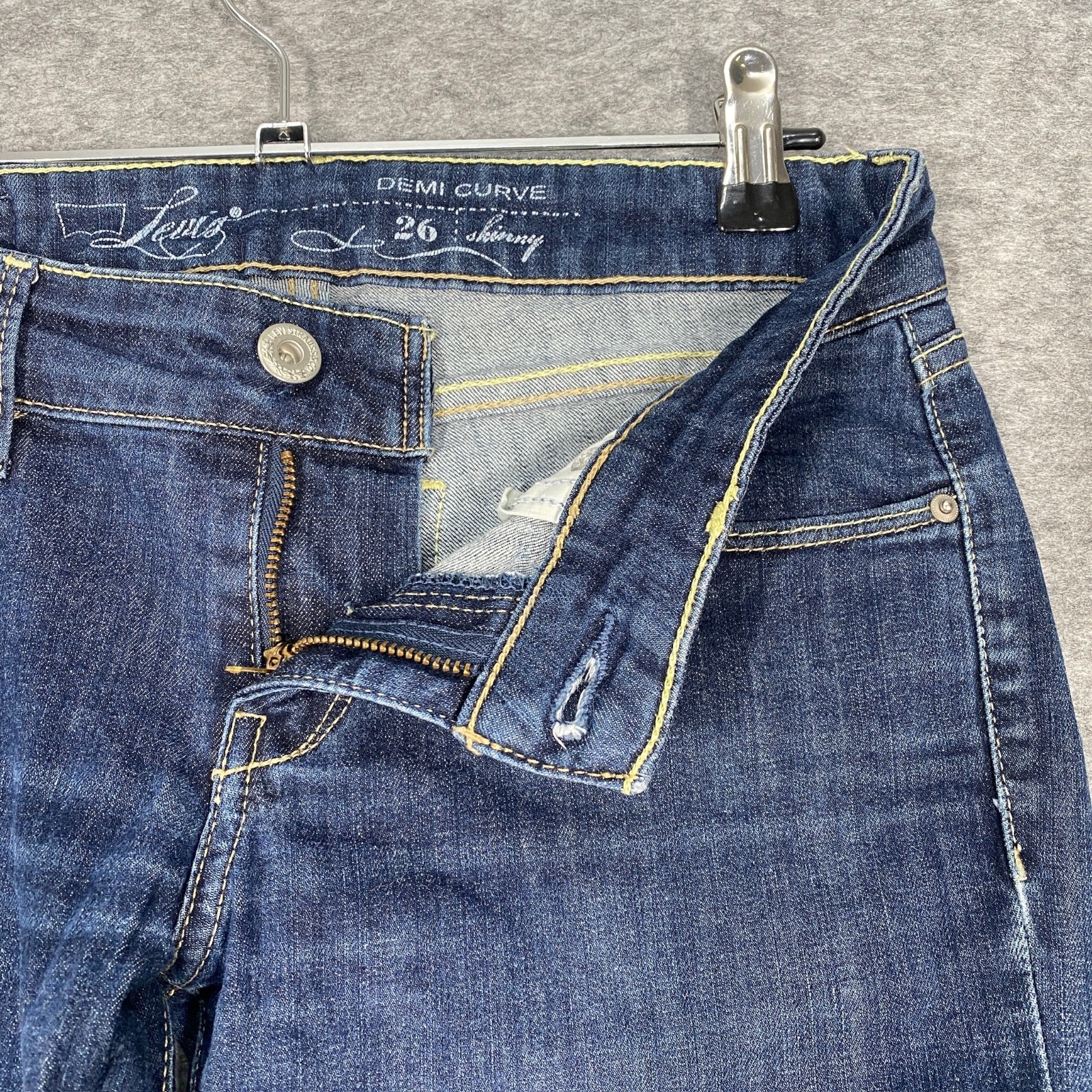 LEVI'S Womens Demi Curve Low Waist Skinny Jeans Medium W26 L30 San Francisco image 7