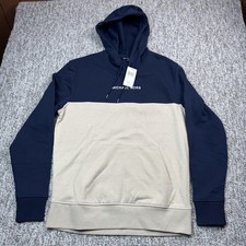 Michael Kors Sweatshirt Mens Small Long Sleeve Pullover Blue Beige NWT