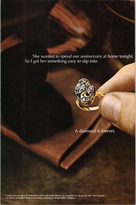 DeBeers Original 1979 Diamond Ring Print Ad Vintage Jewelry Promo