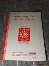 Vintage 1949 Sun Tester Diagnostics Equipment Instruction Manual Book