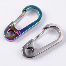 Climbing Hanging Hook Key Buckle Clip Ring Keychain Carabiners Hiking Outdoor