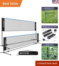 Versatile 10ft/14ft/17ft Badminton Net - Durable Rust-Resistant for All Ages