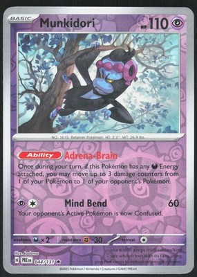 Munkidori Reverse Holo SV: Prismatic Evolutions 044/131