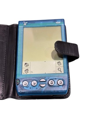 【超希少・動作確認済】Handspring Visor Edge PDA Handspring Visor Deluxe Translucent Blue Portable PDA Organizer