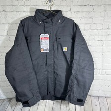 Carhartt FR Flame Resistant Full Swing Quick Duck Insulated Coat Grey OJ2182-FRM