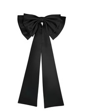Detachable Satin Big Bow Separate Satin Bowknot with 31" Sweep Train for Wedd...