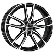 CERCHIO IN LEGA PER MERCEDES CLASSE R 9,0J19" 5X112 50 66,60 MAK EVO BLACK MIRRO