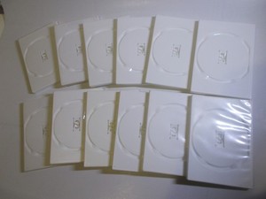 Lot 10 Empty Blank Standard Size White 1 DVD single Replacement Case like new