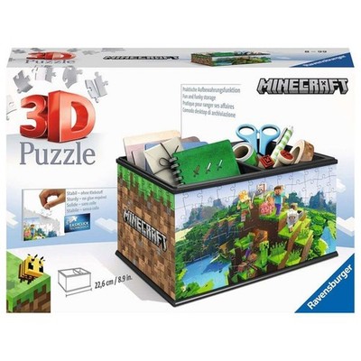RAVENSBURGER 3D PUZZLE -  AUFBEWAHRUNGSBOX MINECRAFT NEU OVP