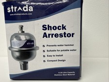 Strada Products 0.16 Litre Shock Arrestor 1/2" MBSP Complete With 15mm Tee NEW