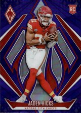 2024 Panini Phoenix Jaden Hicks #187 Purple Kansas City Chiefs 30H