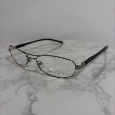 Gucci GG 1681 836 Stainless Steel Eyeglasses Frames Italy Silver Black 135 G47